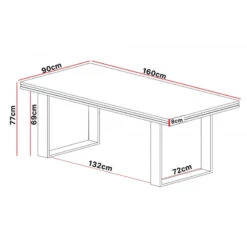 Table Salle Manger 160 Cm Marseille -ATMOSPHERA || Intex || Demeyere Soldes table salle manger 160 cm marseille 2