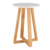 Tabouret Avec Pieds En Bambou & Plateau Blanc -ATMOSPHERA || Intex || Demeyere Soldes tabouret avec pieds en bambou plateau blanc