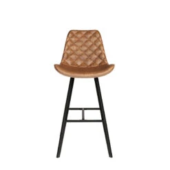 Tabouret De Bar Bas Alicante PU Cognac -ATMOSPHERA || Intex || Demeyere Soldes tabouret de bar bas alicante pu cognac 5