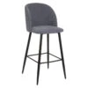 Tabouret De Bar Gris Céleste Pieds Noirs Atmosphera -ATMOSPHERA || Intex || Demeyere Soldes tabouret de bar gris celeste pieds noirs atmosphera