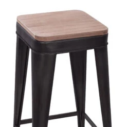 Tabouret De Bar Noir Joris GM Atmosphera -ATMOSPHERA || Intex || Demeyere Soldes tabouret de bar joris gm atmosphera 1