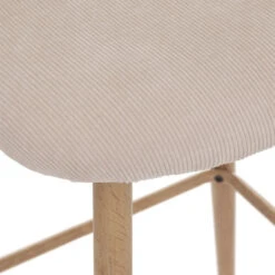 Tabouret De Bar Lin Céleste Pieds Effet Bois Atmosphera -ATMOSPHERA || Intex || Demeyere Soldes tabouret de bar lin celeste pieds effet bois atmosphera 1 1