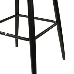 Tabouret De Bar Marron Pieds Métal Noir -ATMOSPHERA || Intex || Demeyere Soldes tabouret de bar marron pieds metal noir 1