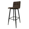 Tabouret De Bar Marron Pieds Métal Noir 1 Tabouret De Bar Marron Pieds Métal Noir -ATMOSPHERA || Intex || Demeyere Soldes tabouret de bar marron pieds metal noir
