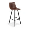 Tabouret De Bar Ozan PU Brun -ATMOSPHERA || Intex || Demeyere Soldes tabouret de bar ozan pu brun