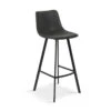 Tabouret De Bar Ozan PU Noir -ATMOSPHERA || Intex || Demeyere Soldes tabouret de bar ozan pu noir