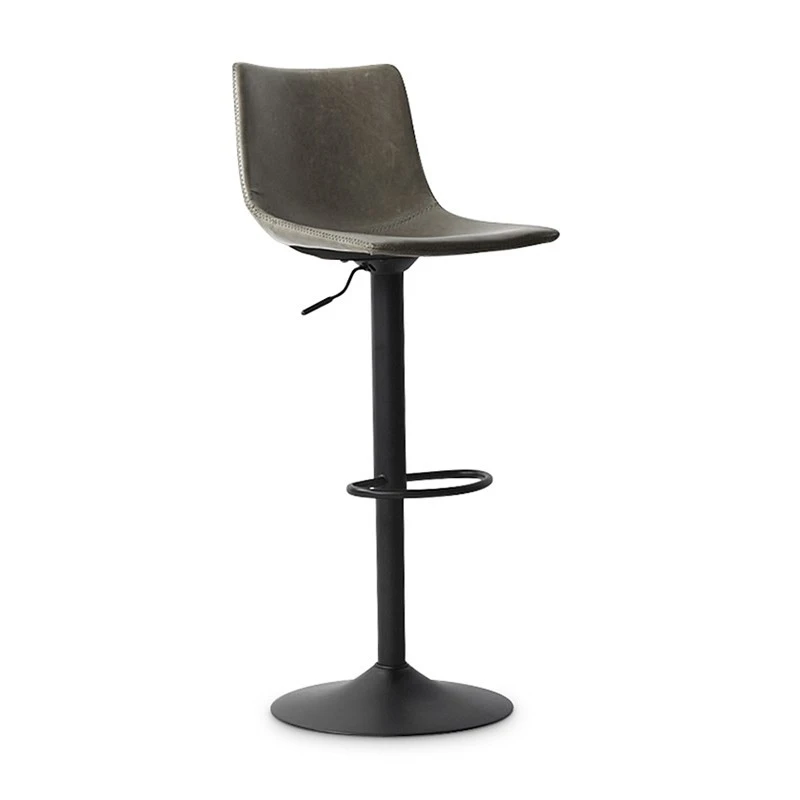 Tabouret De Bar Réglable Trevi PU Gris 3 Tabouret De Bar Réglable Trevi PU Gris