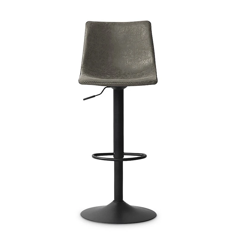 Tabouret De Bar Réglable Trevi PU Gris 6 Tabouret De Bar Réglable Trevi PU Gris – Image 4