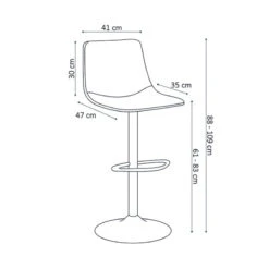 Tabouret De Bar Réglable Trevi PU Noir -ATMOSPHERA || Intex || Demeyere Soldes tabouret de bar reglable trevi pu noir 4