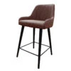 Tabouret De Bar Simili Portland Marron Pieds Métal -ATMOSPHERA || Intex || Demeyere Soldes tabouret de bar simili portland marron pieds metal