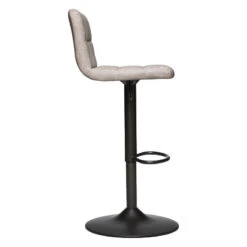 Tabouret De Bar Vintage Delek Ajustable Beige Atmosphera -ATMOSPHERA || Intex || Demeyere Soldes tabouret de bar vintage delek ajustable beige lin atmosphera 3