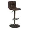 Tabouret De Bar Vintage Delek Ajustable Brun Atmosphera -ATMOSPHERA || Intex || Demeyere Soldes tabouret de bar vintage delek ajustable brun atmosphera