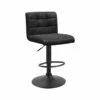Tabouret Pivotant Hauteur Réglable Yeimy PU Noir -ATMOSPHERA || Intex || Demeyere Soldes tabouret pivotant hauteur reglable yeimy pu noir
