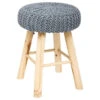 Tabouret Suzette Gris Atmosphera -ATMOSPHERA || Intex || Demeyere Soldes tabouret suzette gris atmosphera
