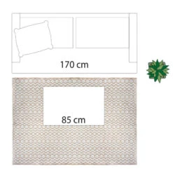 Tapis En Jute Et Coton 120x170cm Atmosphera -ATMOSPHERA || Intex || Demeyere Soldes tapis en jute et coton 120x170cm atmosphera 4