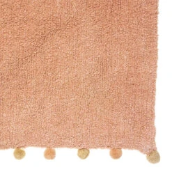 Tapis Enfant 100x150 Rose à Pompons Atmosphera -ATMOSPHERA || Intex || Demeyere Soldes tapis enfant 100x150 rose a pompons atmosphera 1 1