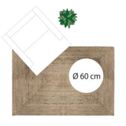 Tapis Jute Naturel Rectangulaire 120x170 Atmosphera -ATMOSPHERA || Intex || Demeyere Soldes tapis jute naturel rectangulaire 120x170 atmosphera 3
