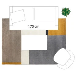 Tapis Rectangulaire Relief Abstrait 160x230 Atmosphera -ATMOSPHERA || Intex || Demeyere Soldes tapis rectangulaire relief abstrait 160x230 atmosphera 2