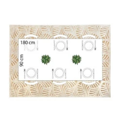 Tapis Rectangulaire Relief Feuille 160x230 Atmosphera -ATMOSPHERA || Intex || Demeyere Soldes tapis rectangulaire relief feuille 160x230 atmosphera 1 3