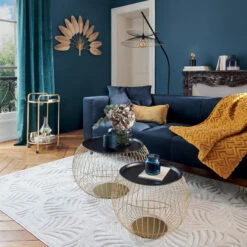 Tapis Rectangulaire Relief Feuille 160x230 Atmosphera -ATMOSPHERA || Intex || Demeyere Soldes tapis rectangulaire relief feuille 160x230 atmosphera 1 7