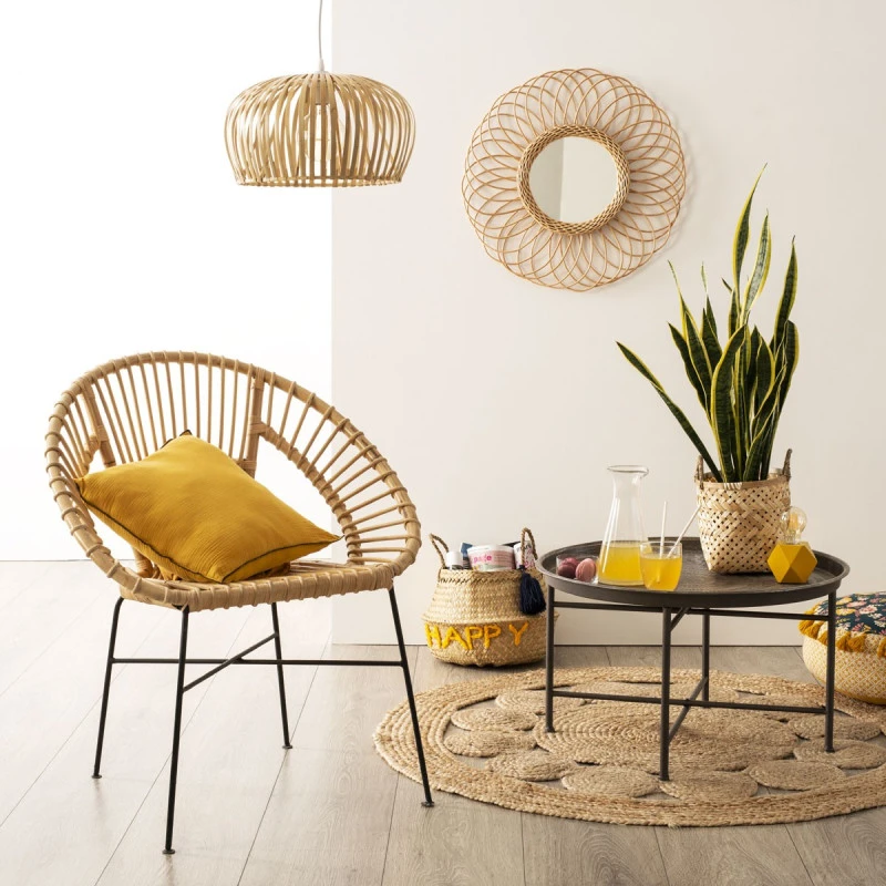 Tapis Rond Ajouré En Jute Atmosphera 5 Tapis Rond Ajouré En Jute Atmosphera – Image 3