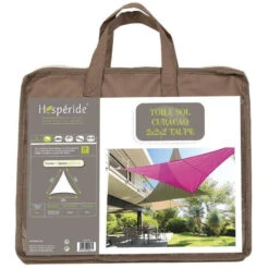 Toile Solaire 2x2x2m Curacao Taupe Hespéride -ATMOSPHERA || Intex || Demeyere Soldes toile solaire 2x2x2m luxe hesperide curacao taupe 2