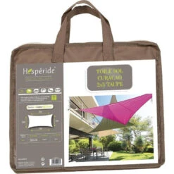 Toile Solaire 3x2m Curacao Taupe Hespéride -ATMOSPHERA || Intex || Demeyere Soldes toile solaire rectangulaire 2x3m luxe hesperide curacao taupe 2