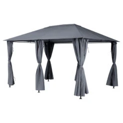 Tonnelle 3x4 M Santorini Gris Ardoise Hespéride -ATMOSPHERA || Intex || Demeyere Soldes tonnelle hesperide santorini gris 1