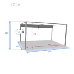 Tonnelle Palmeira 4x3 M Gris Ardoise Hespéride 11 Tonnelle Palmeira 4x3 M Gris Ardoise Hespéride -ATMOSPHERA || Intex || Demeyere Soldes tonnelle palmeira 4x3 m gris ardoise hesperide 4