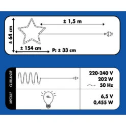 Traîneau + 1 Renne Lumineux Blanc Chaud -ATMOSPHERA || Intex || Demeyere Soldes traineau 1 renne lumineux blanc chaud 2