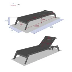 Transat Allure Hespéride Poivre/graphite -ATMOSPHERA || Intex || Demeyere Soldes transat allure hesperide poivre graphite 3