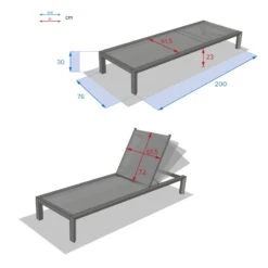Transat Evasion Anthracite/graphite Hespéride -ATMOSPHERA || Intex || Demeyere Soldes transat evasion anthracite graphite hesperide 3