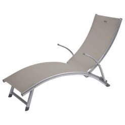 Transat Samba Pliable Et Empilable Taupe Hespéride -ATMOSPHERA || Intex || Demeyere Soldes transat samba pliable et empilable taupe hesperide 1