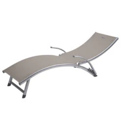 Transat Samba Pliable Et Empilable Taupe Hespéride -ATMOSPHERA || Intex || Demeyere Soldes transat samba pliable et empilable taupe hesperide 4