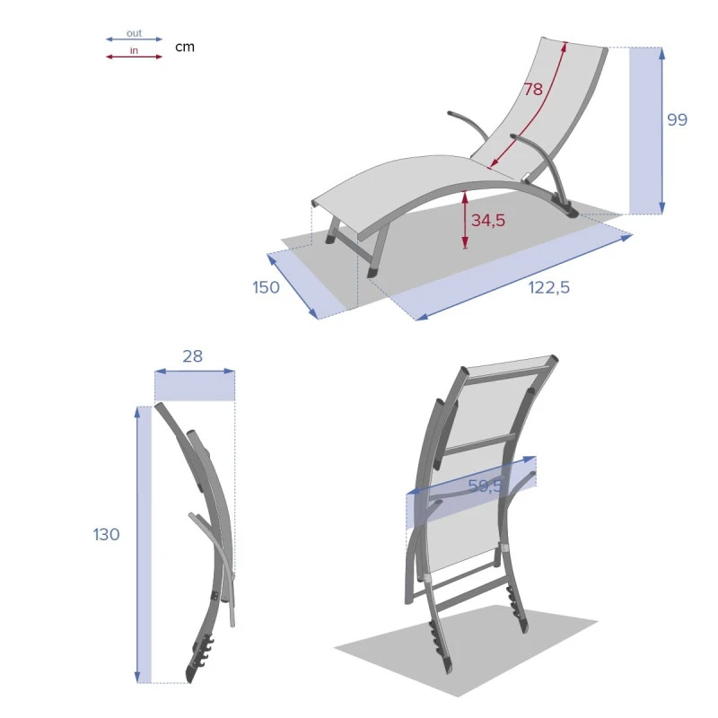 Transat Samba Pliable Noisette/graphite Hespéride 9 Transat Samba Pliable Noisette/graphite Hespéride – Image 7