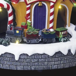 Village De Noël Animé Et Lumineux Poste Du Père Noël -ATMOSPHERA || Intex || Demeyere Soldes village de noel anime et lumineux poste du pere noel 1 2