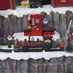 Village De Noël Animé, Lumineux Et Musical Atelier Du Père Noël -ATMOSPHERA || Intex || Demeyere Soldes village de noel anime lumineux et musical atelier du pere noel 1 3