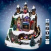 Village De Noël Atelier + Train Lumineux, Musical Et Animé -ATMOSPHERA || Intex || Demeyere Soldes village de noel atelier train lumineux musical et anime