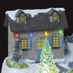 Village De Noël Moulin à Vent Animé, Lumineux Et Musical -ATMOSPHERA || Intex || Demeyere Soldes village de noel moulin a vent anime lumineux et musical 1 2