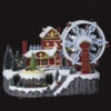 Village De Noël Roue Du Père Noël Animé Et Lumineux -ATMOSPHERA || Intex || Demeyere Soldes village de noel roue du pere noel anime et lumineux