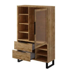 Vitrine 1 Porte 2 Tiroirs Halle -ATMOSPHERA || Intex || Demeyere Soldes vitrine 1 porte 2 tiroirs halle 1