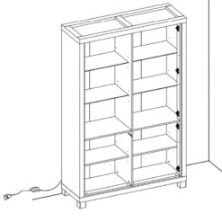 Vitrine 2 Portes + 2 Portes Vitrées Dijon 15 Vitrine 2 Portes + 2 Portes Vitrées Dijon -ATMOSPHERA || Intex || Demeyere Soldes vitrine 2 portes 2 portes vitrees dijon 1 6