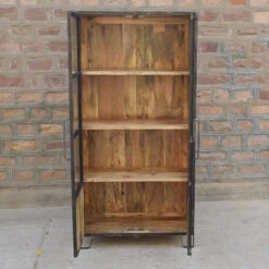 Vitrine 2 Portes 4 Niveaux Manguier -ATMOSPHERA || Intex || Demeyere Soldes vitrine 2 portes 4 niveaux manguier 4