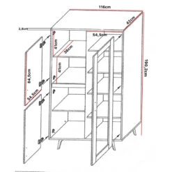 Vitrine 3 Portes Avec LED Wiva -ATMOSPHERA || Intex || Demeyere Soldes vitrine 3 portes avec led wiva 5